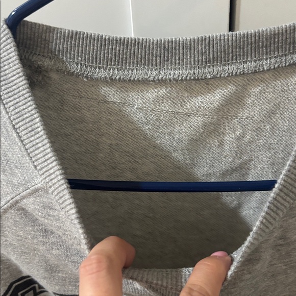 Celine Runway SS 2021 Grey Varsity Logo Cropped Sweatshirt - Picture 6 of 8